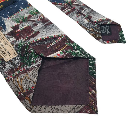 Tango Mens Necktie Tie Americana Series Vintage Night Before Christmas Holiday - Picture 5 of 6